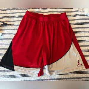 Jordan Bright Red Athletic Shorts
